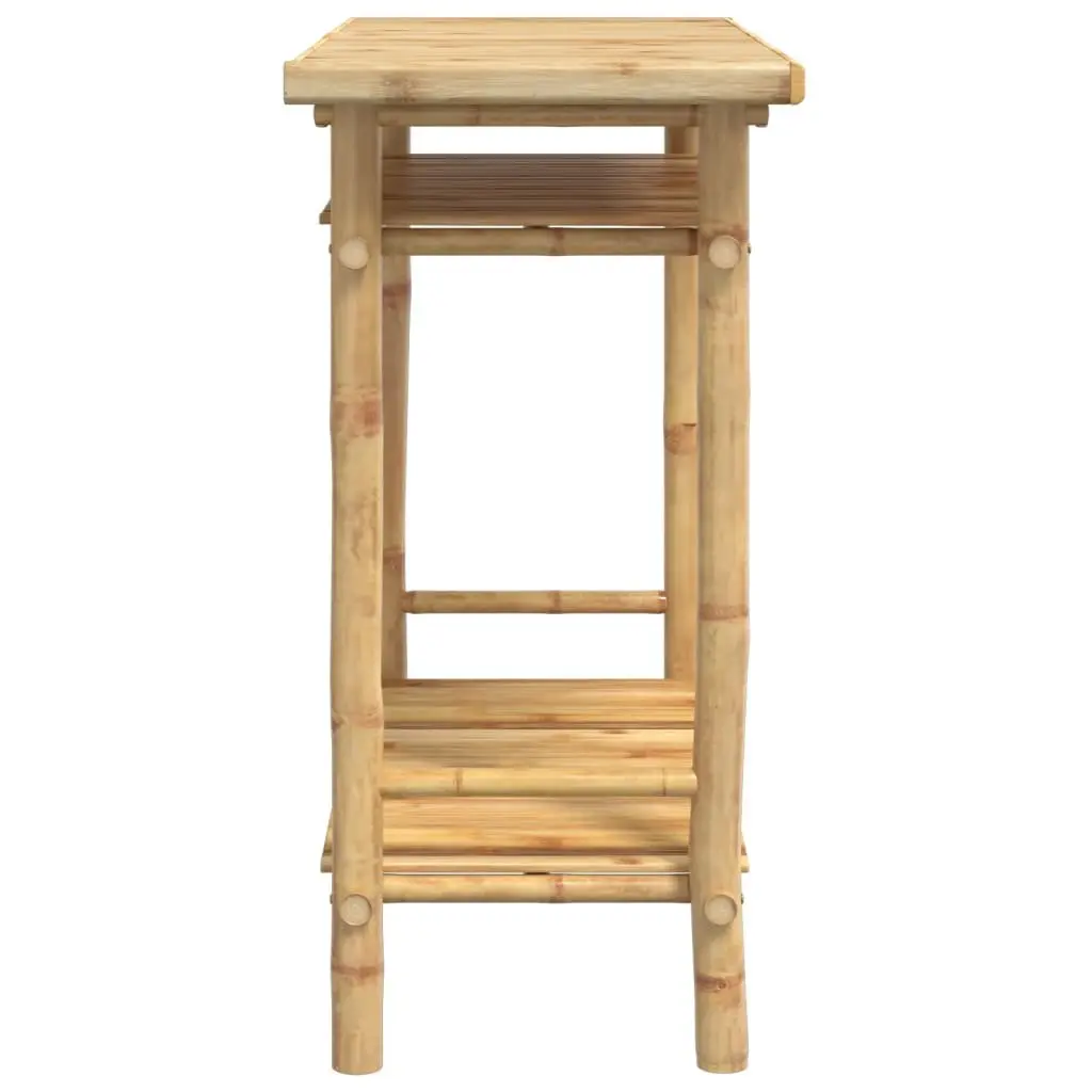 Brown Bamboo Console Table