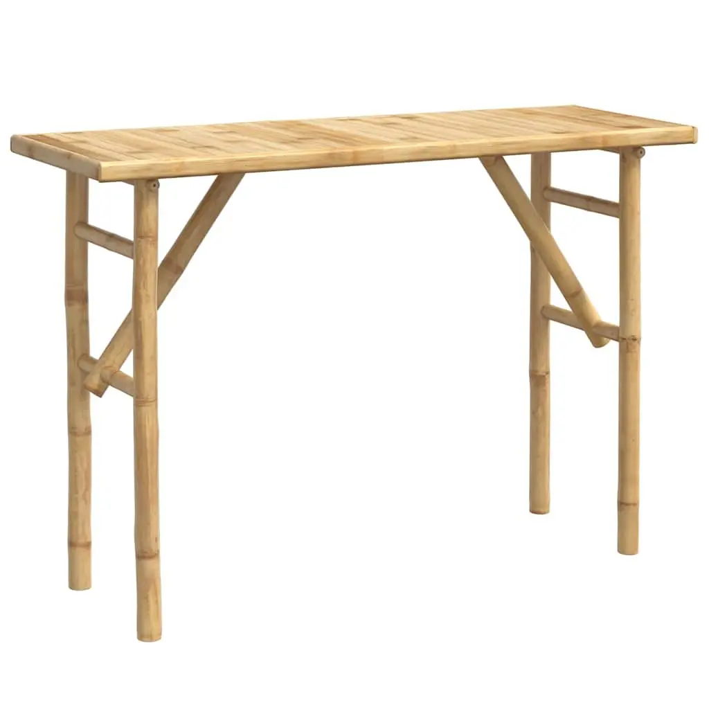 Brown Bamboo Console Table 115x39x75cm