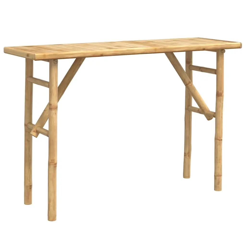 Brown Bamboo Console Table 115x39x75cm