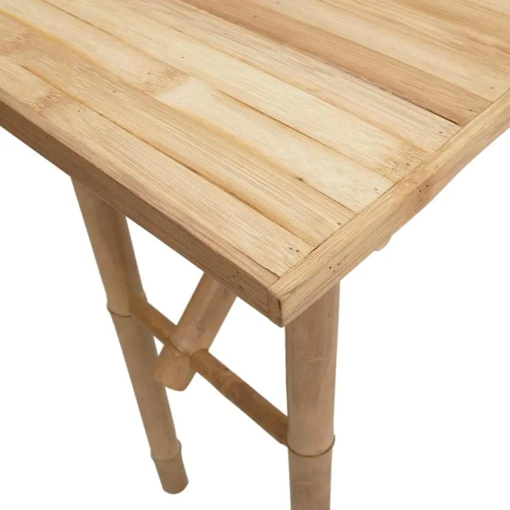 Brown Bamboo Console Table 115x39x75cm