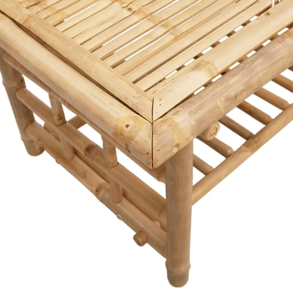 Bamboo Coffee Table Storage 70x45x36 cm Brown