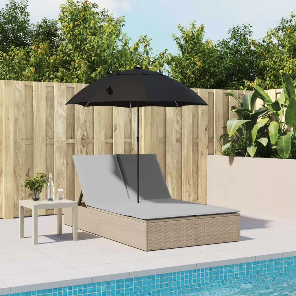 Double Sun Lounger in Beige