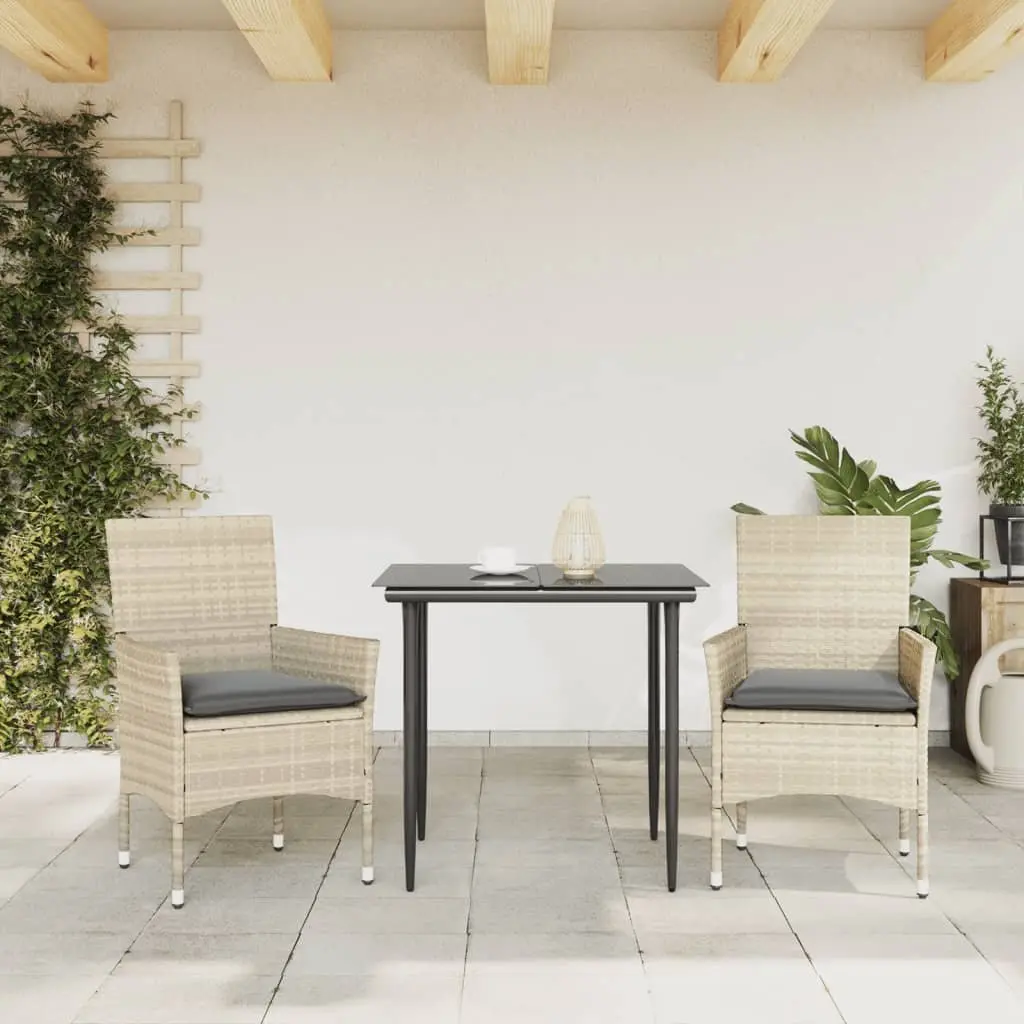 Outdoor Garden Chairs 2 pcs Grey Poly Rattan Patio Seating