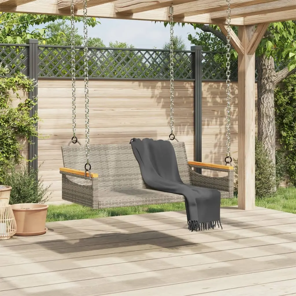 Grey Swing Bench for Outdoors