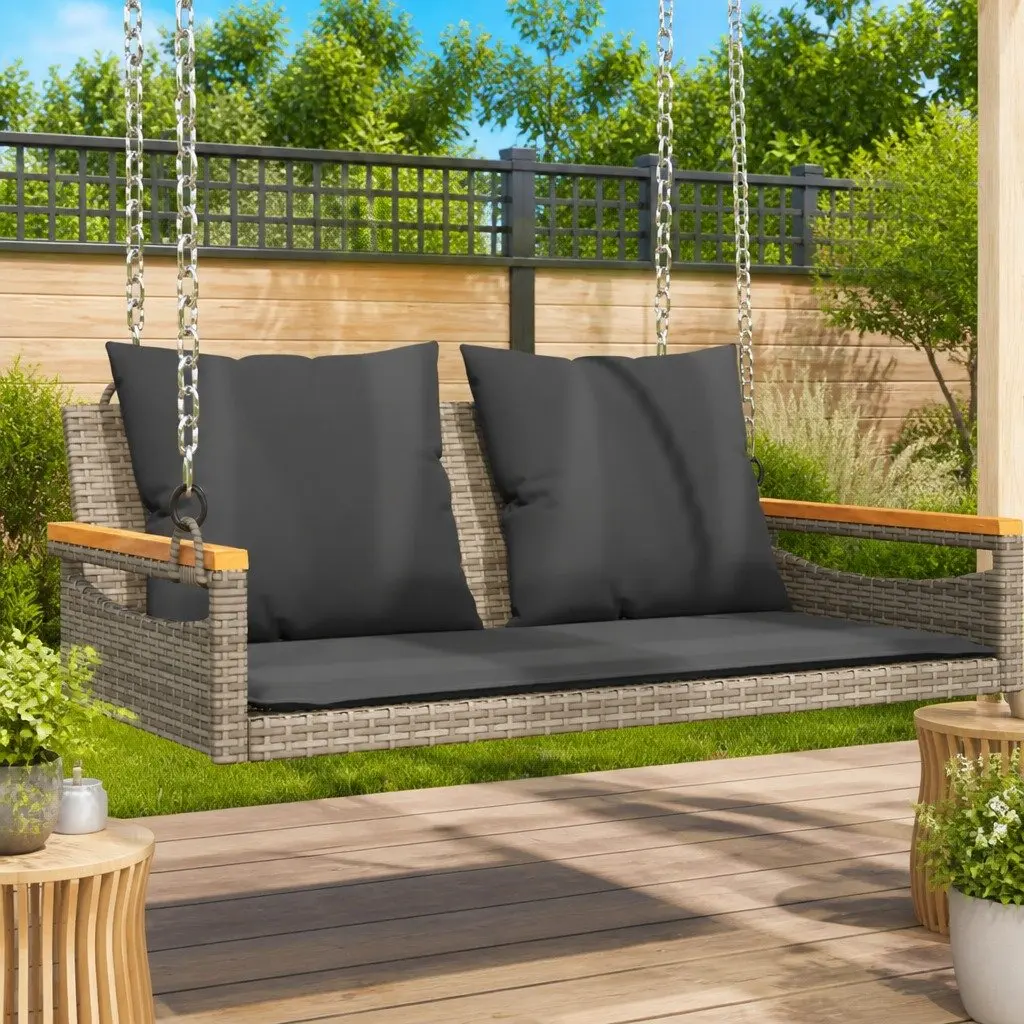 Swing Bench with Cushions for Outdoor Relaxation