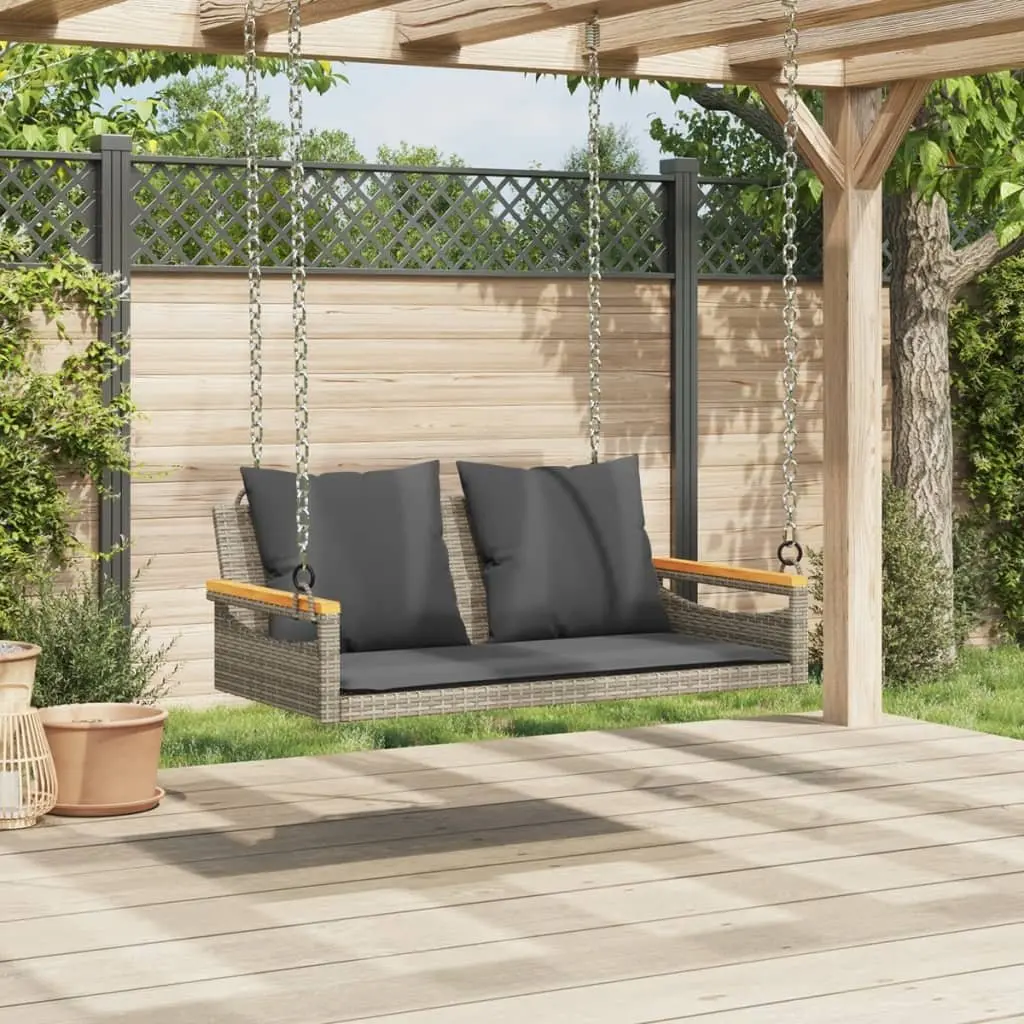 Swing Bench with Cushions for Outdoor Relaxation