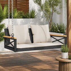 Reliable Swing Bench with Cushions for Outdoor Enjoyment