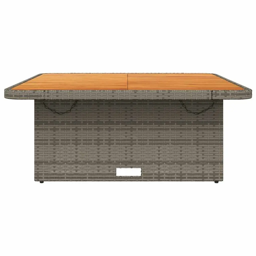 Grey Garden Table with Adjustable Top