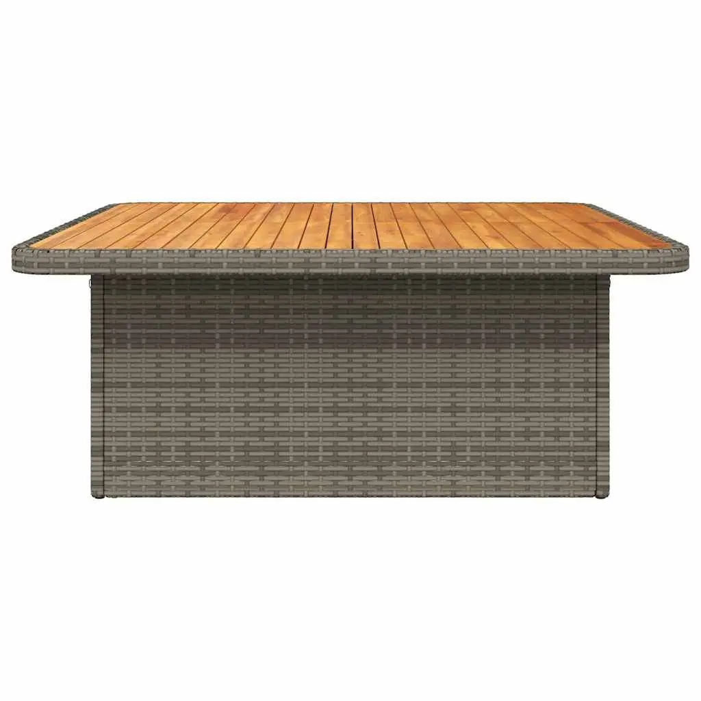 Grey Garden Table with Adjustable Top