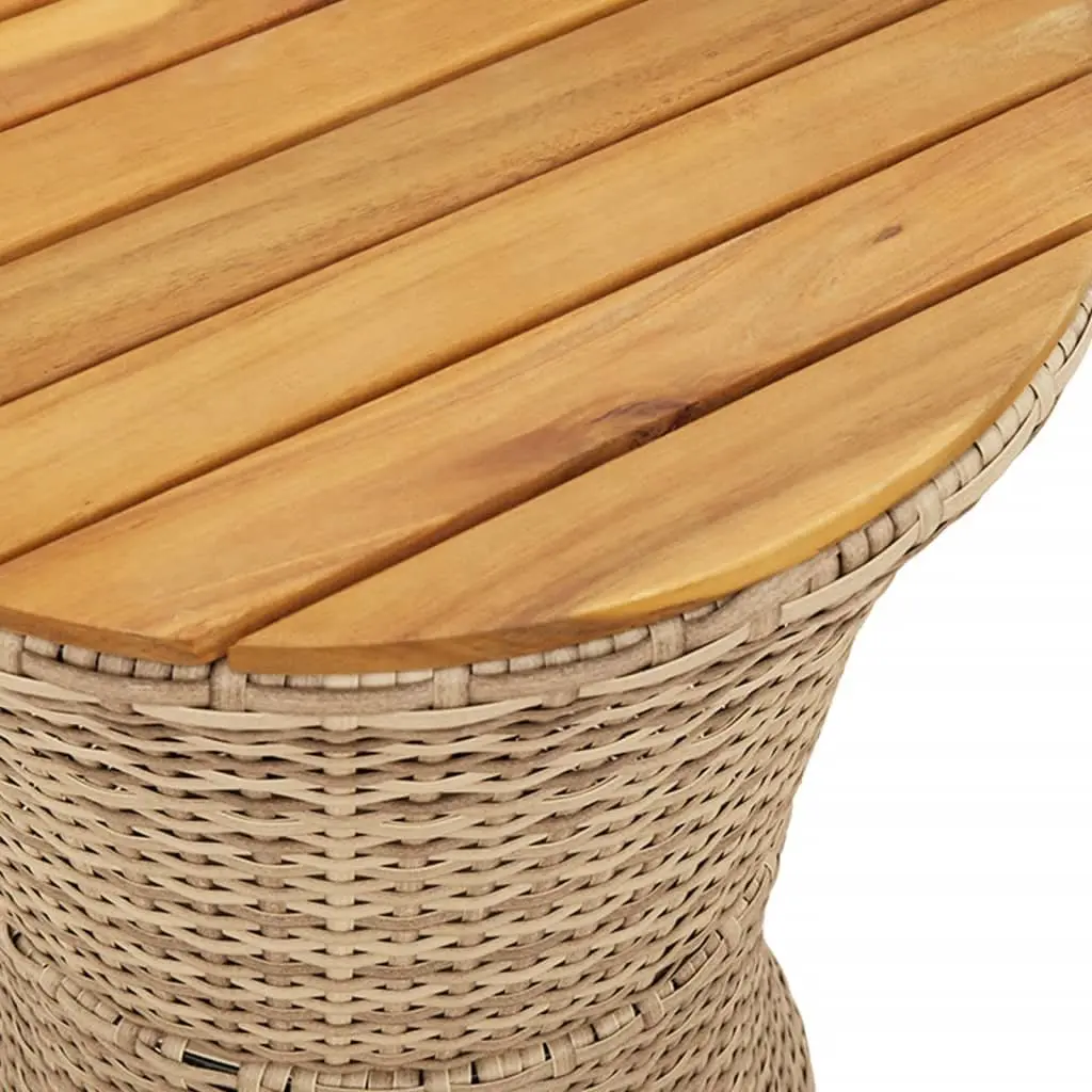 Beige Garden Side Table