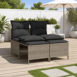 Comfortable 4 Piece Grey Sofa Set for Your Patio