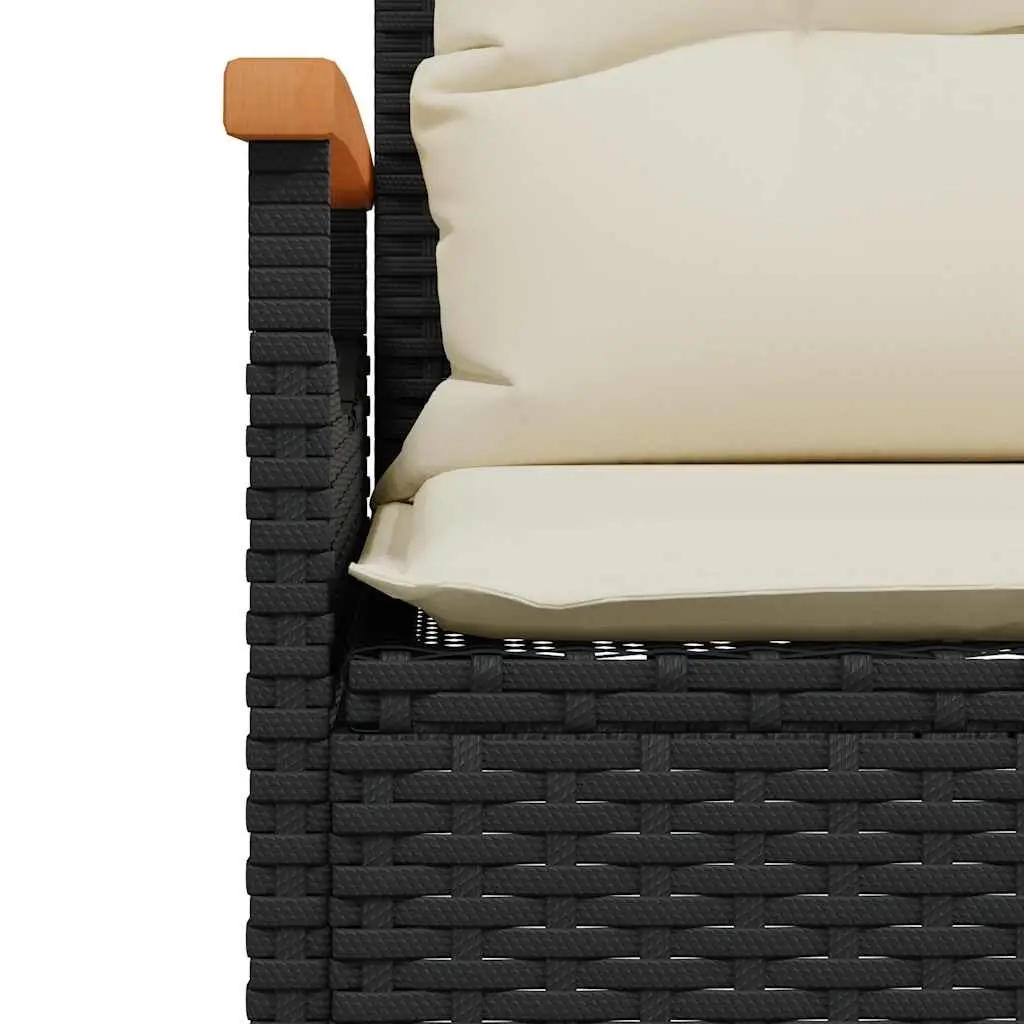 4 Piece Garden Sofa Set Black Outdoor Patio Furniture