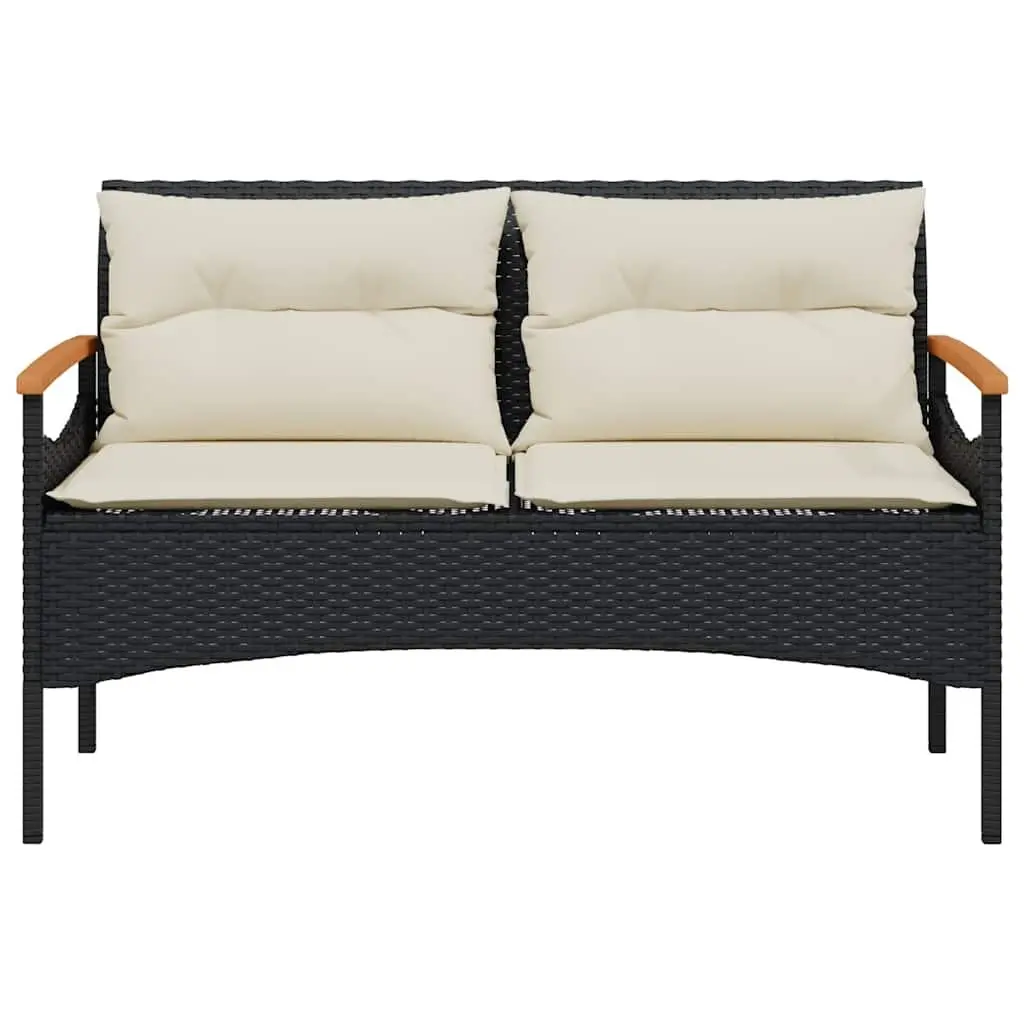 4 Piece Garden Sofa Set Black Outdoor Patio Furniture