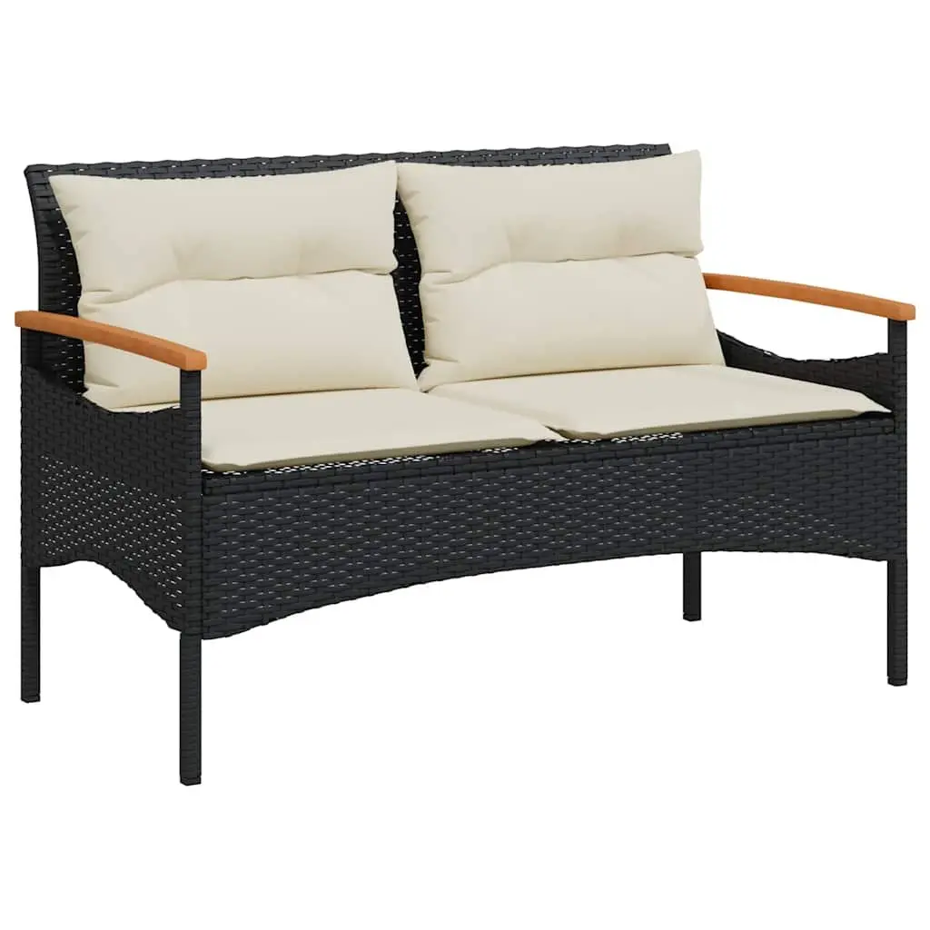 4 Piece Garden Sofa Set Black Outdoor Patio Furniture