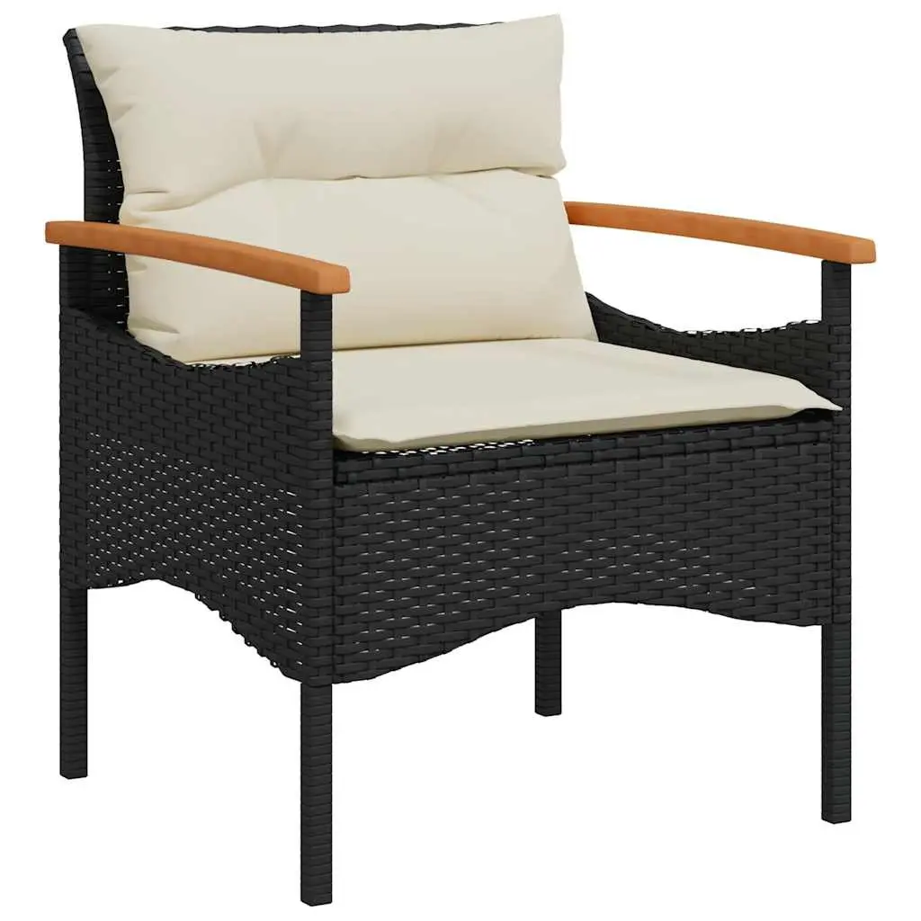 4 Piece Garden Sofa Set Black Outdoor Patio Furniture