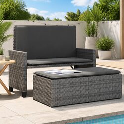 Comfortable and Affordable 2-in-1 Garden Bench Sofa Bed