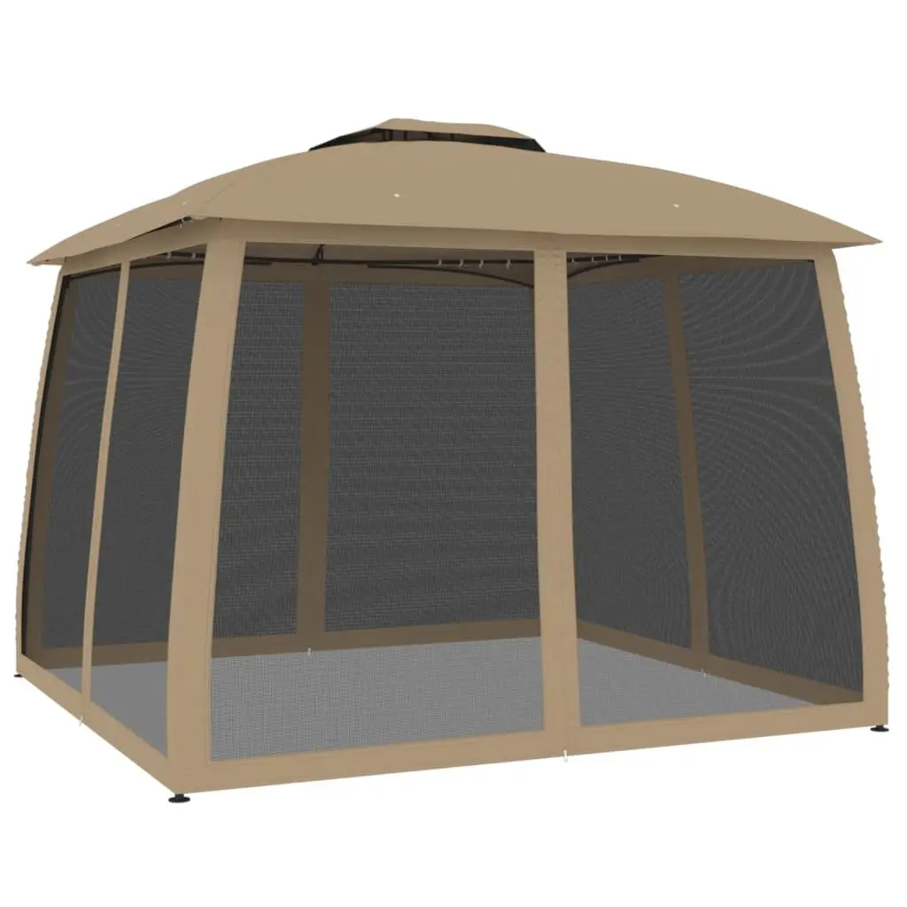 Gazebo Outdoor Canopy Tent Garden Patio Shelter 2.93 x 2.93 m Taupe