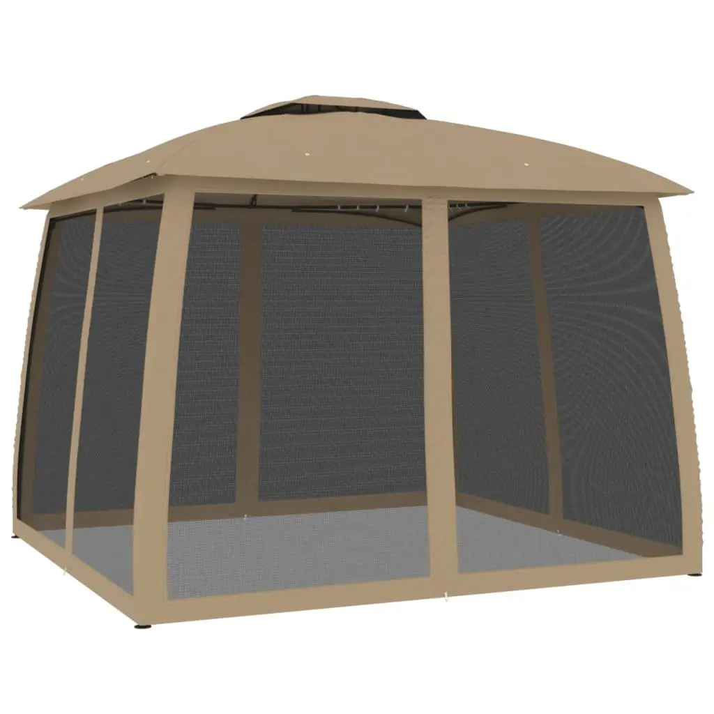 Gazebo Outdoor Canopy Tent Garden Patio Shelter 2.93 x 2.93 m Taupe