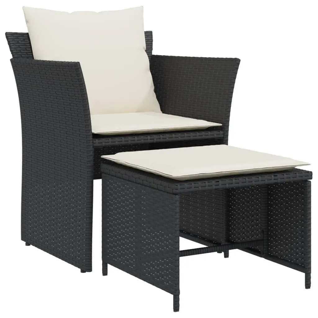 Outdoor Chair Set in Black