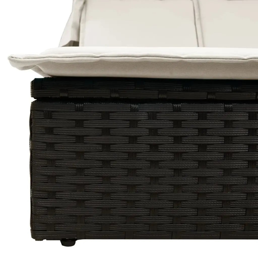 Double Sun Lounger with Removable Cushions