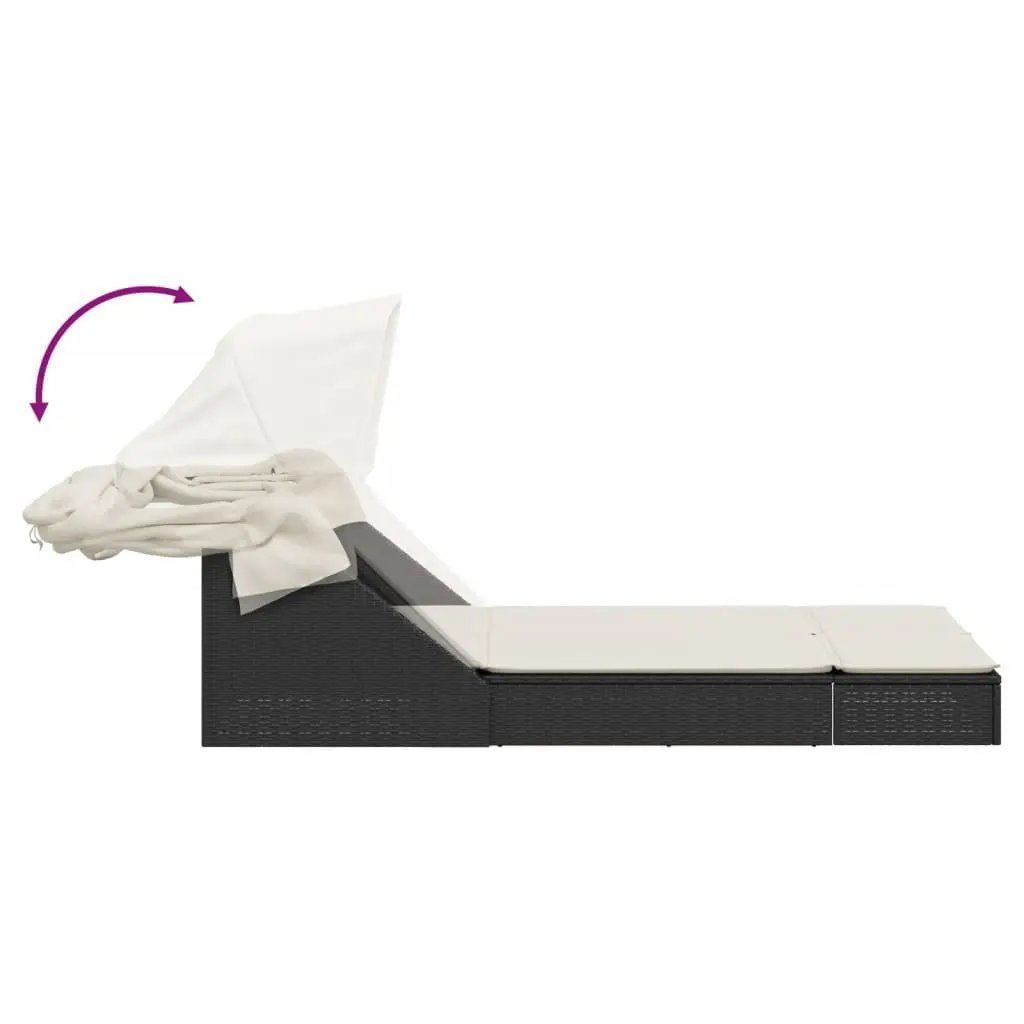 Double Sun Lounger with Removable Cushions