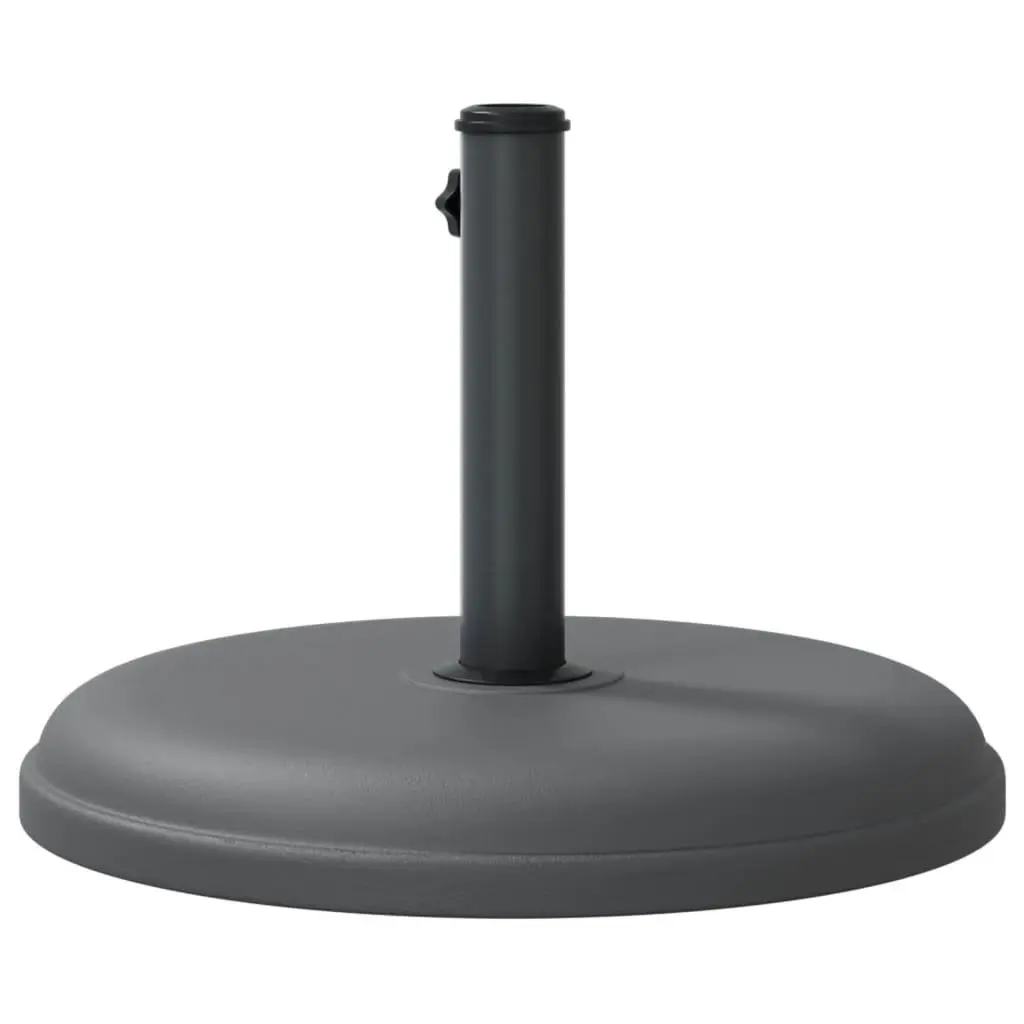 Round Parasol Base Grey Umbrella Stand 15kg Stable Fits 32mm 35mm 38mm Poles