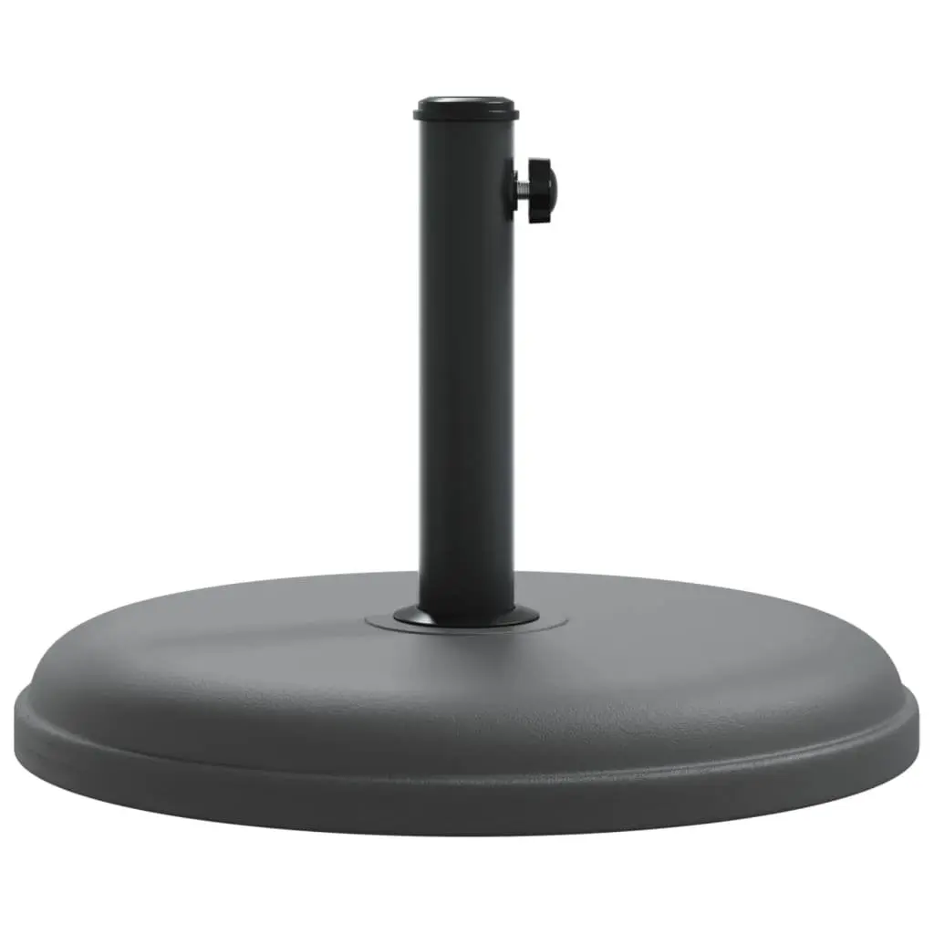 Round Parasol Base Grey Umbrella Stand 15kg Stable Fits 32mm 35mm 38mm Poles
