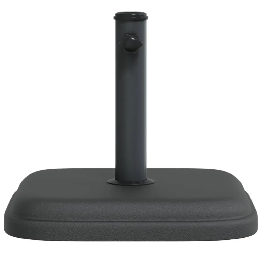 Square Parasol Base Outdoor Umbrella Support 11 kg Black