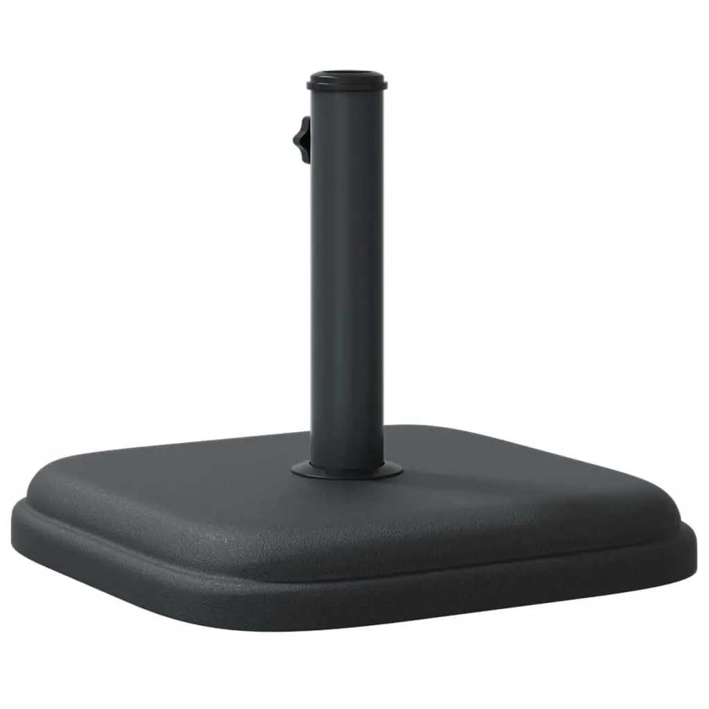 Square Parasol Base Outdoor Umbrella Support 11 kg Black