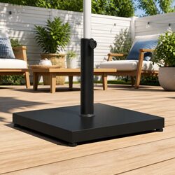 Square Parasol Base for 32mm 38mm 48mm Poles Outdoor Umbrella Stand 18kg
