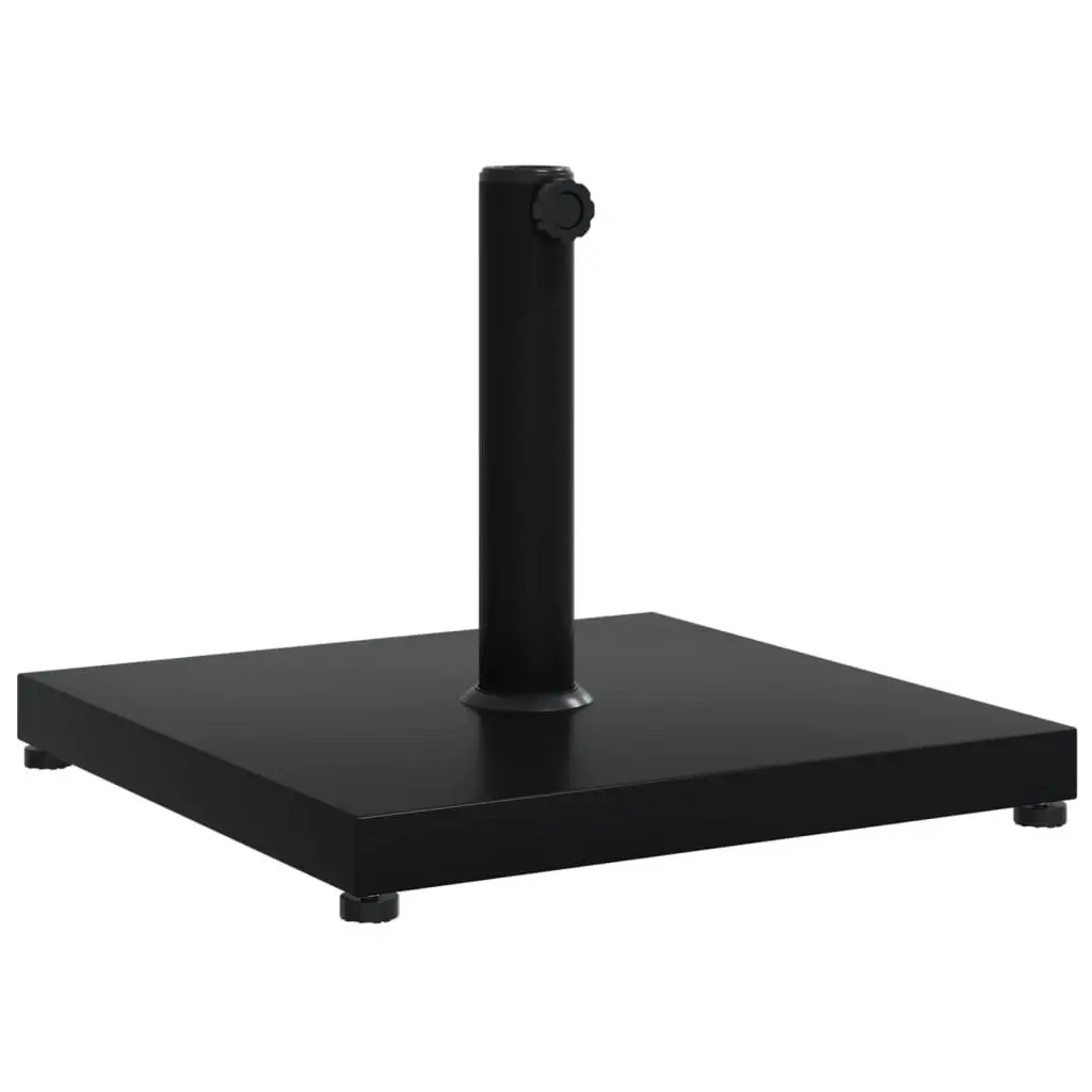 Square Parasol Base Outdoor Umbrella Stand 18kg Compatible with 32mm 38mm 48mm Poles Black