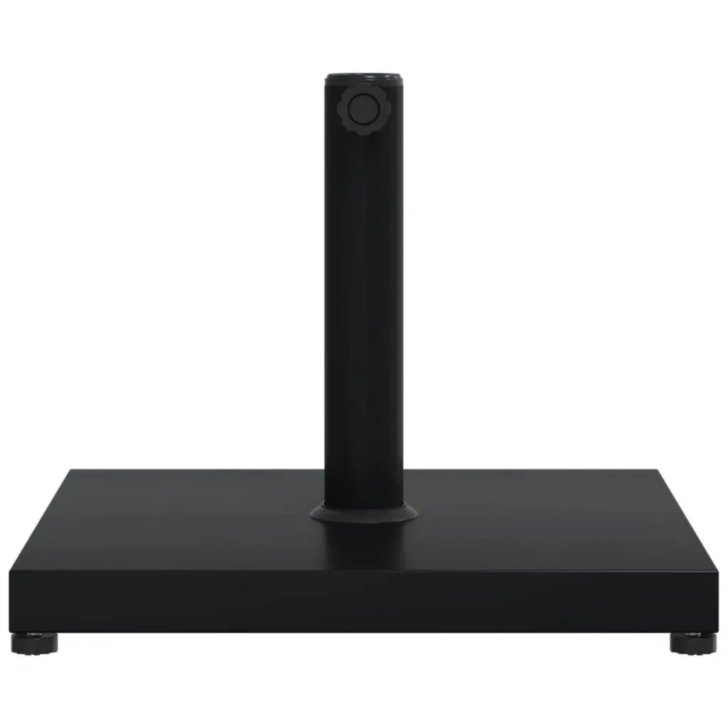 Square Parasol Base Outdoor Umbrella Stand 18kg Compatible with 32mm 38mm 48mm Poles Black