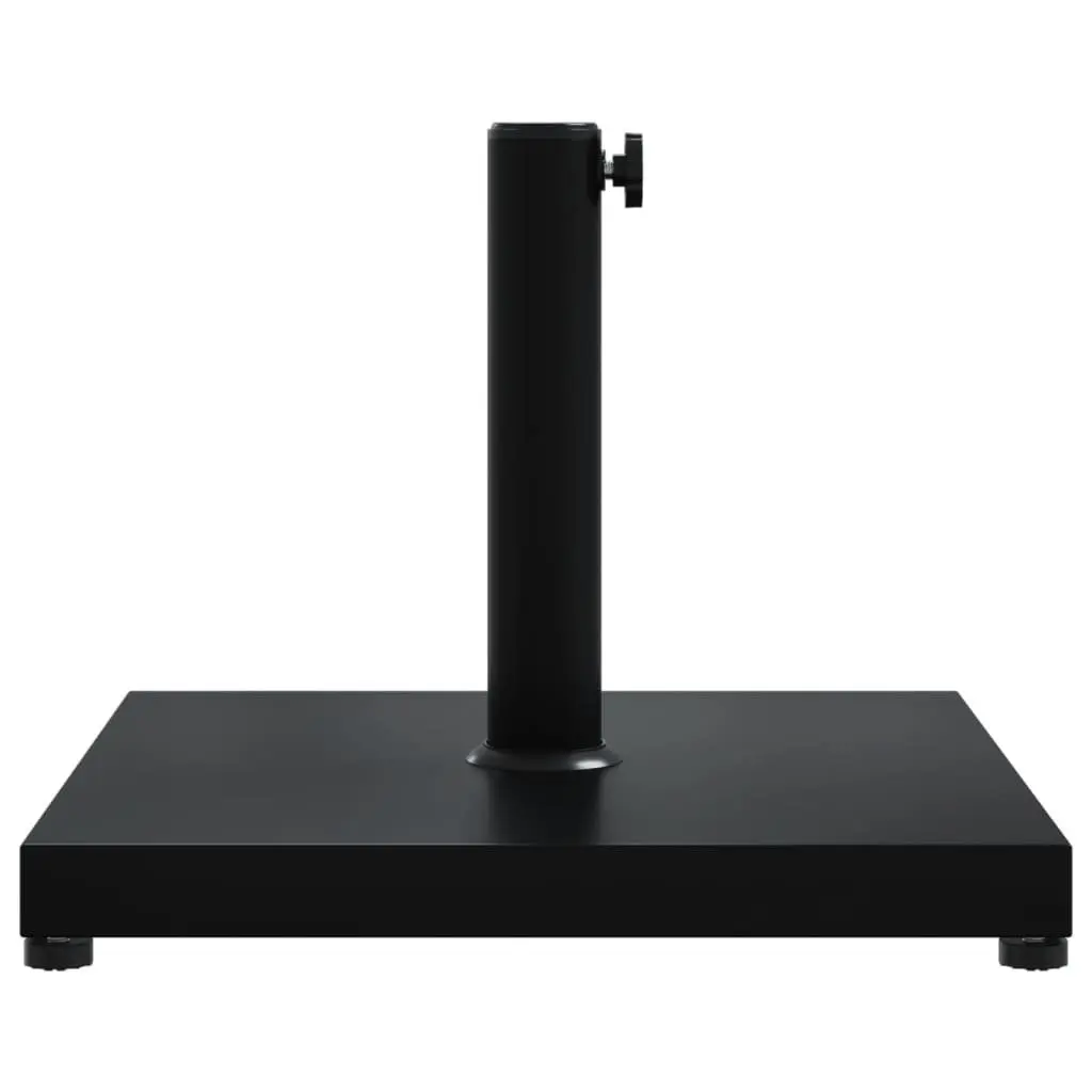 Square Parasol Base Outdoor Umbrella Stand 18kg Compatible with 32mm 38mm 48mm Poles Black