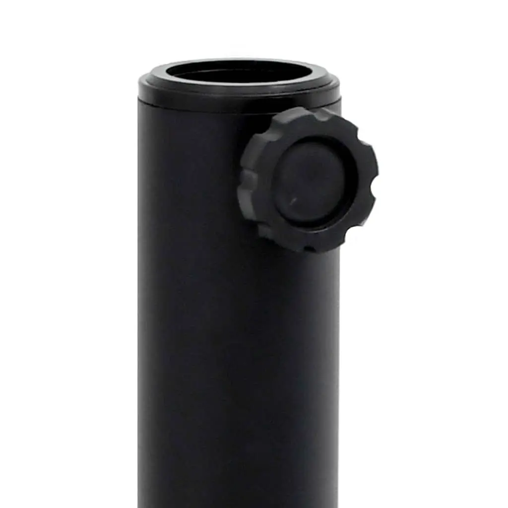Square Parasol Base Outdoor Umbrella Stand 18kg Compatible with 32mm 38mm 48mm Poles Black