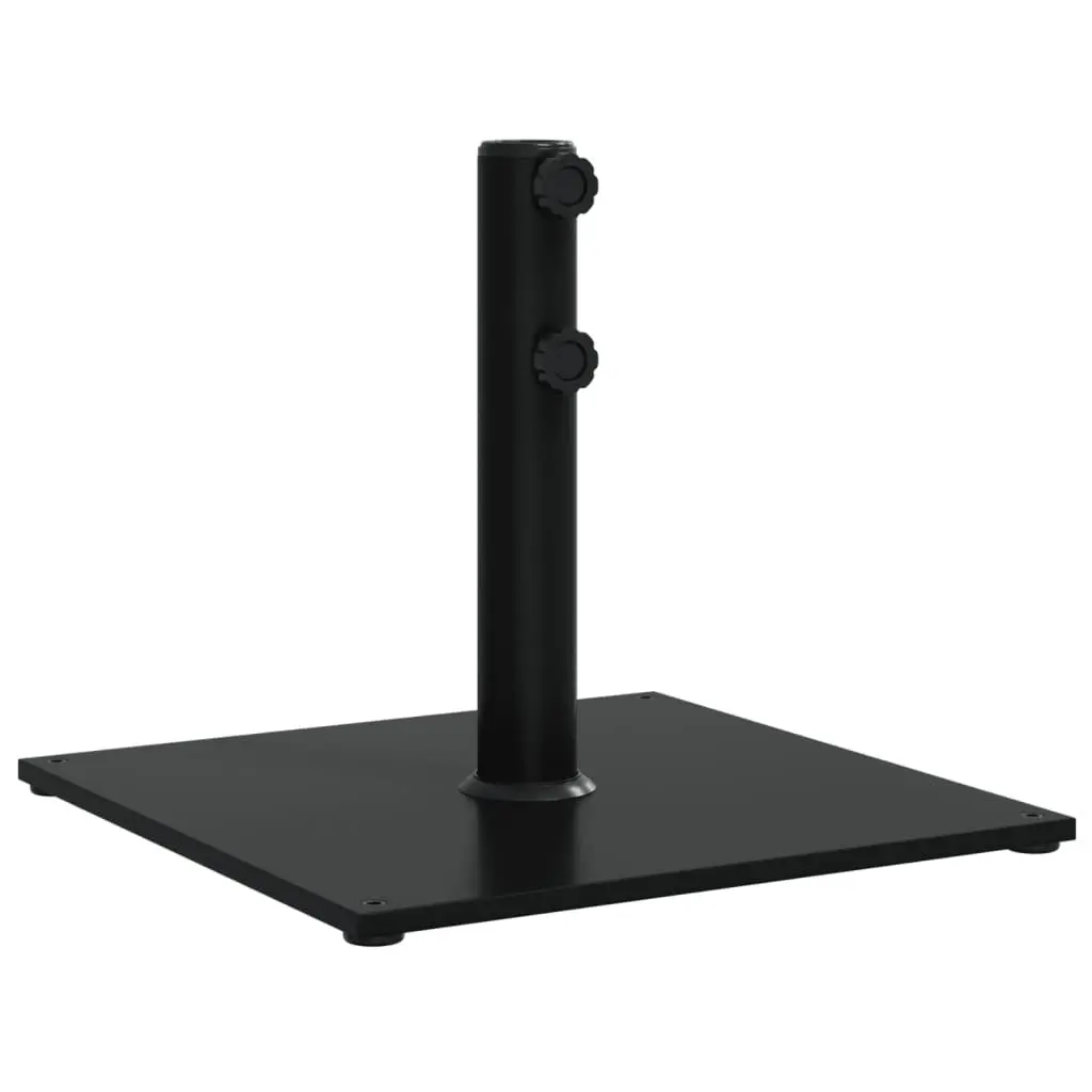 Parasol Base Square 17kg Outdoor Umbrella Stand Stable Black Pole Diameter 32 38 48mm