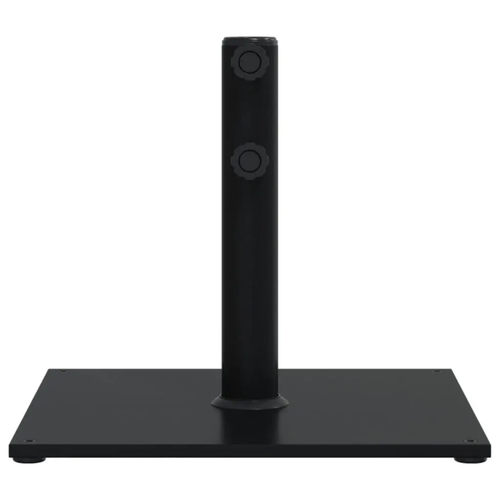 Parasol Base Square 17kg Outdoor Umbrella Stand Stable Black Pole Diameter 32 38 48mm