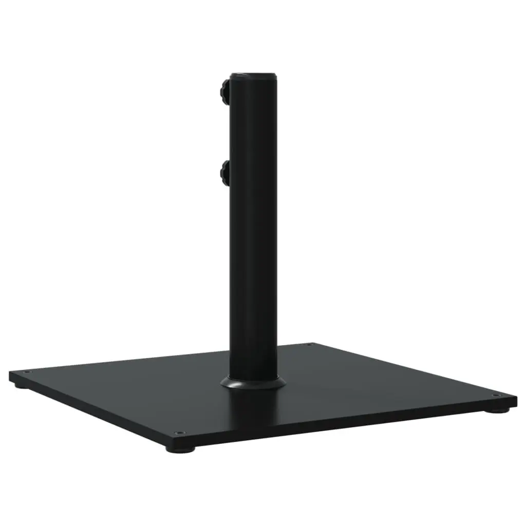 Parasol Base Square 17kg Outdoor Umbrella Stand Stable Black Pole Diameter 32 38 48mm