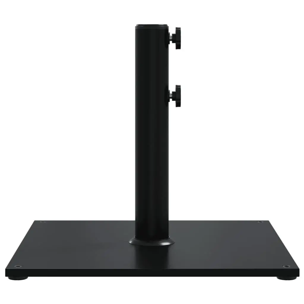 Parasol Base Square 17kg Outdoor Umbrella Stand Stable Black Pole Diameter 32 38 48mm