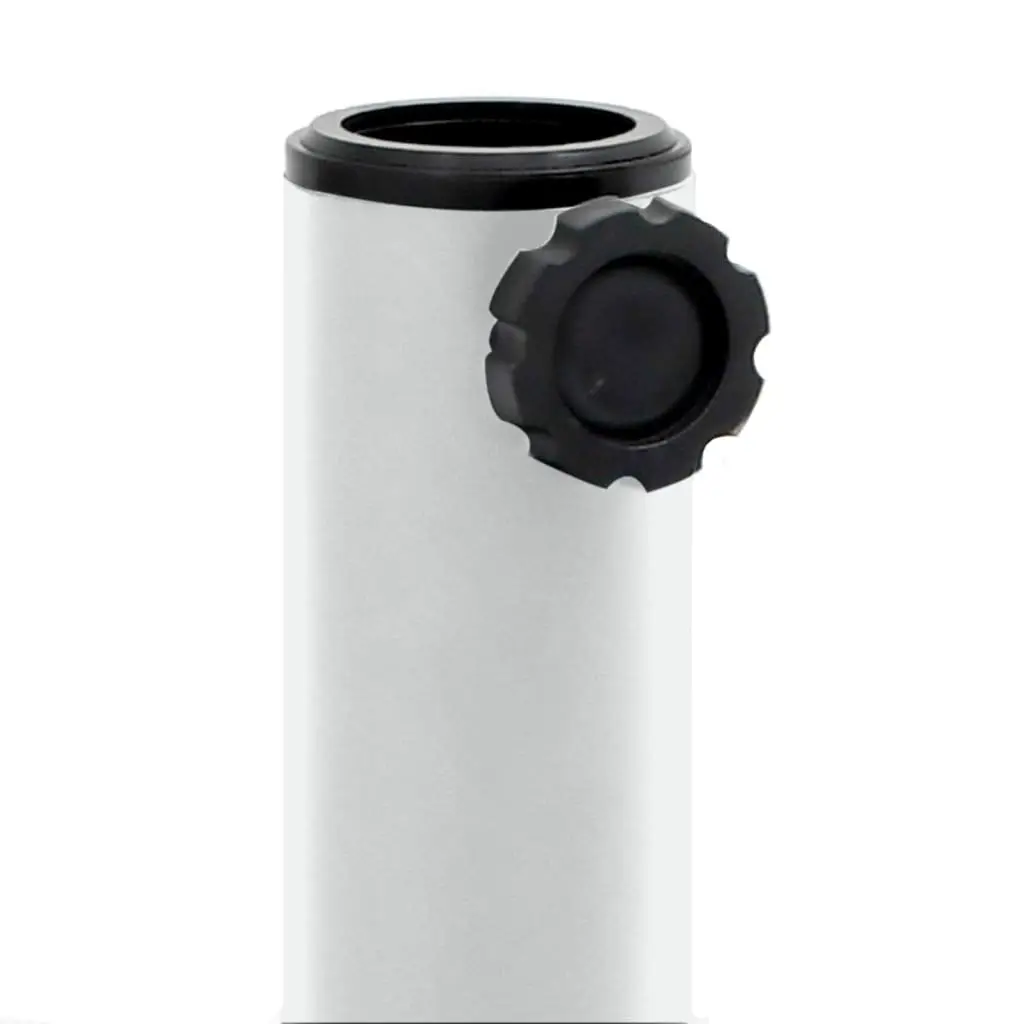 Square Parasol Base Outdoor Umbrella Stand 17kg White Ø32/38/48mm Pole Adapter