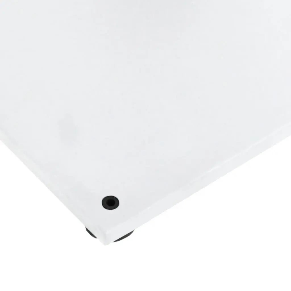 Square Parasol Base Outdoor Umbrella Stand 17kg White Ø32/38/48mm Pole Adapter