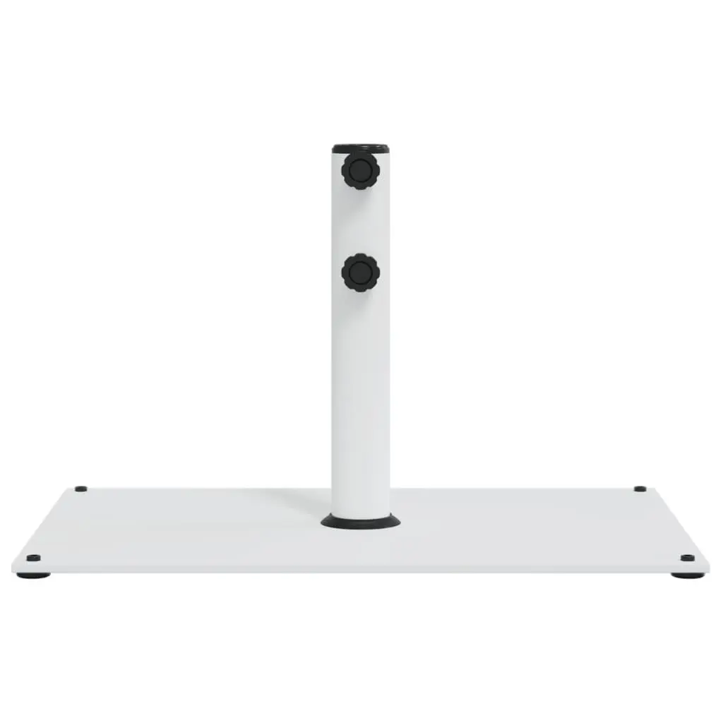 Parasol Base Rectangular Outdoor Umbrella Stand 15kg White for 32mm 38mm 48mm Poles