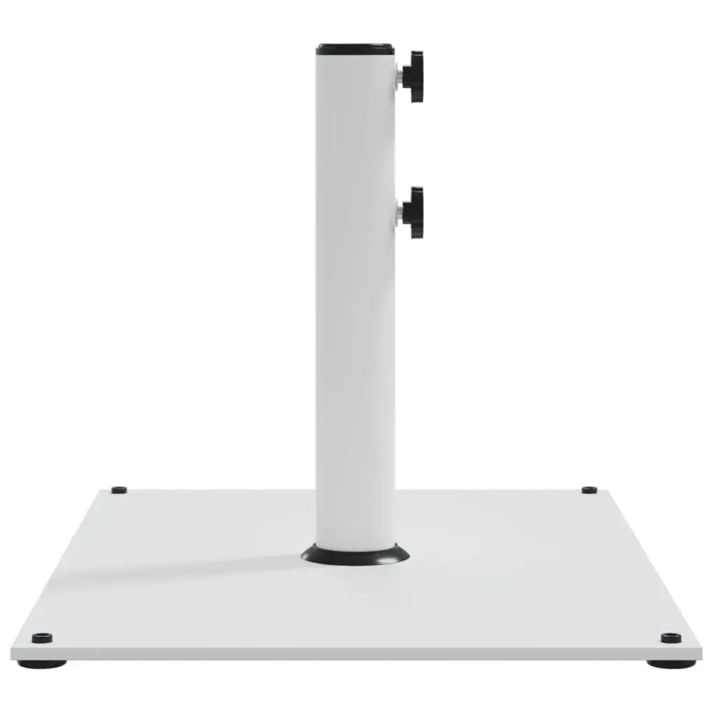 Parasol Base Rectangular Outdoor Umbrella Stand 15kg White for 32mm 38mm 48mm Poles