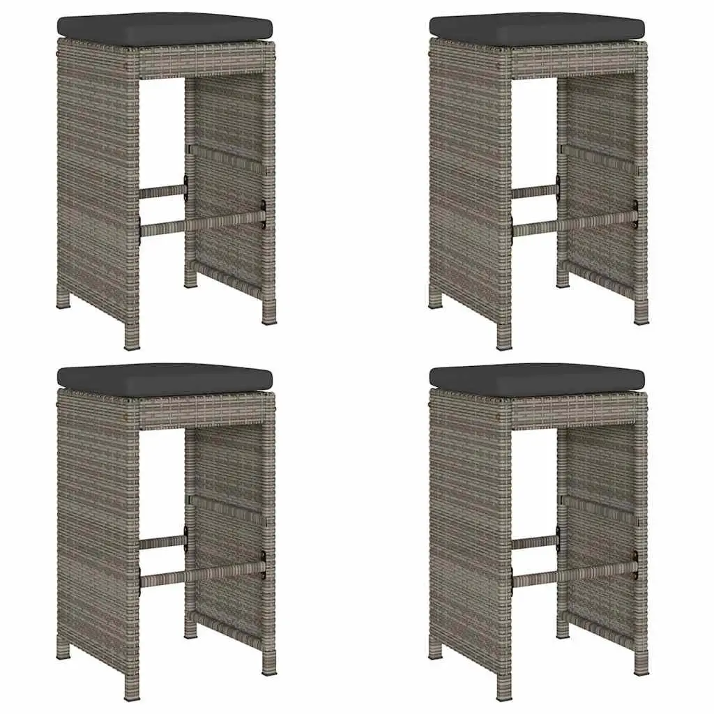 4-Piece Outdoor Bar Stool Set