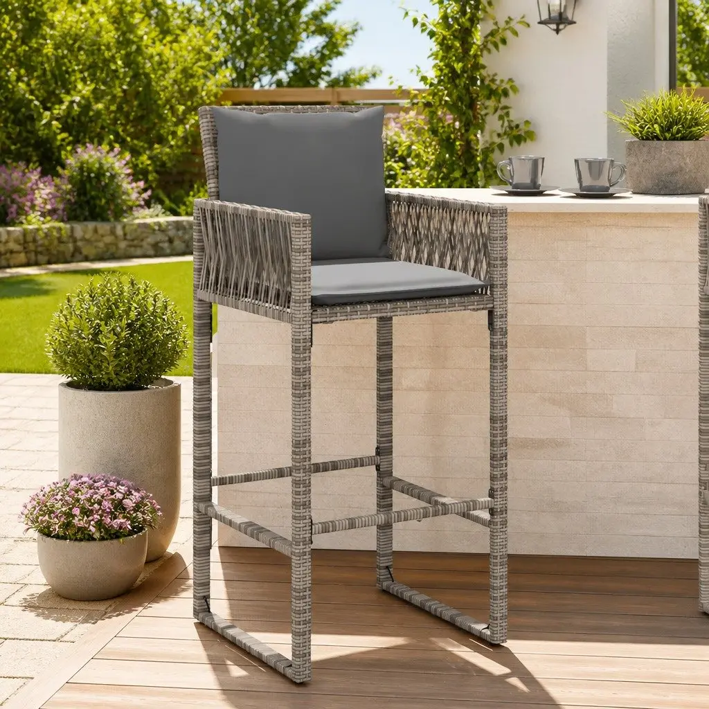 Outdoor Bar Stools with Cushions