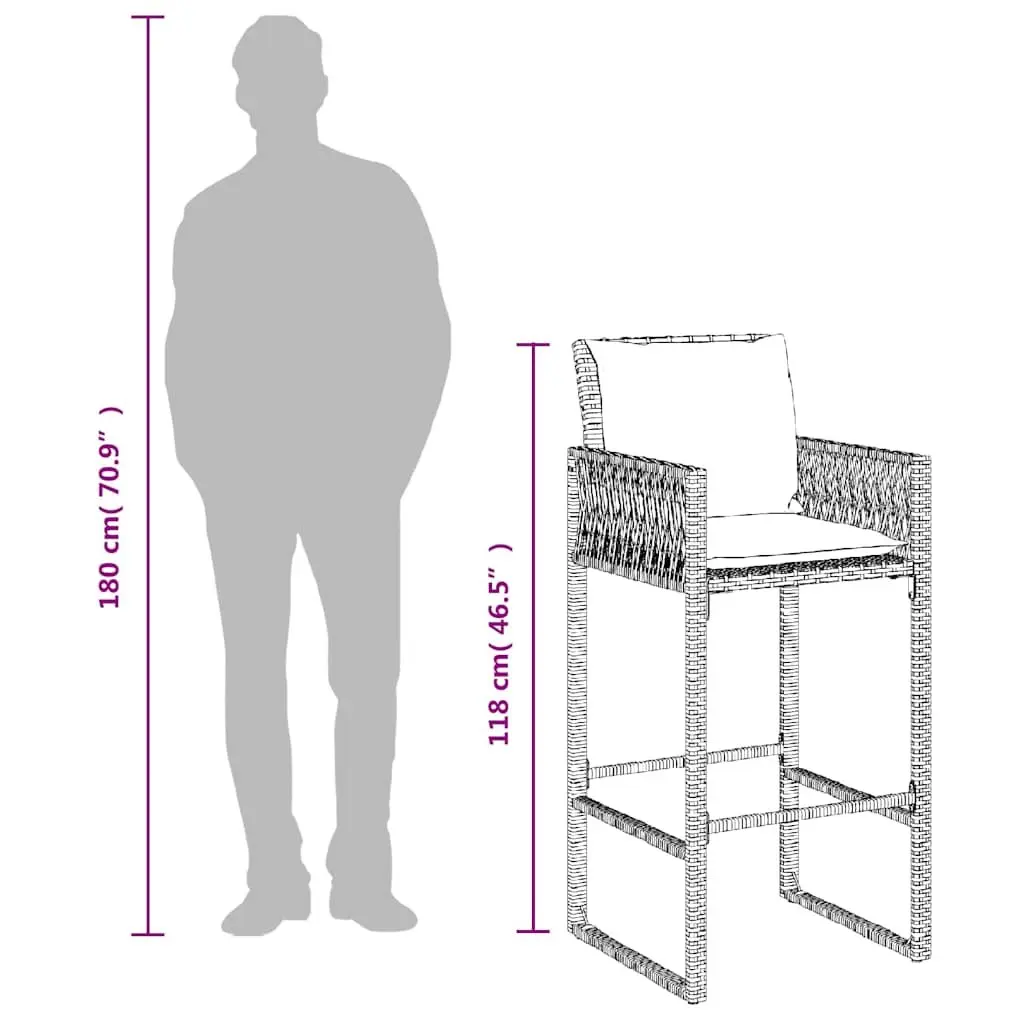Outdoor Bar Stools with Cushions