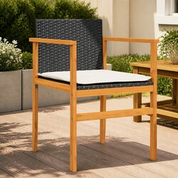 Value-Driven Black Cushioned Outdoor Chairs Set
