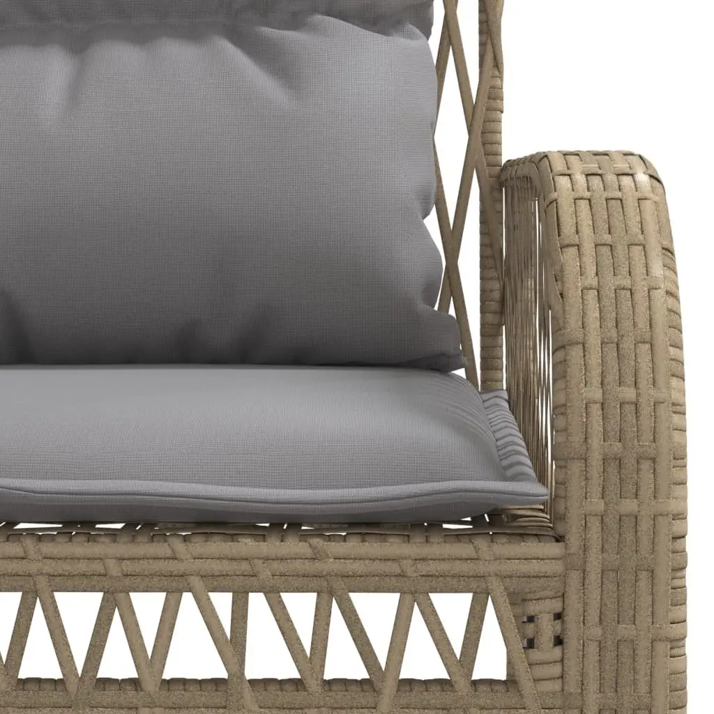 Garden Sofa Set 4 Piece Outdoor Furniture Patio Seating Beige