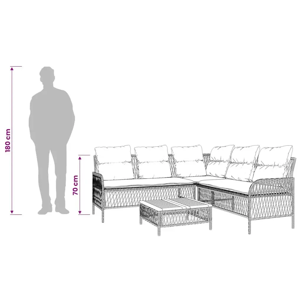 2 Piece Garden Sofa Set