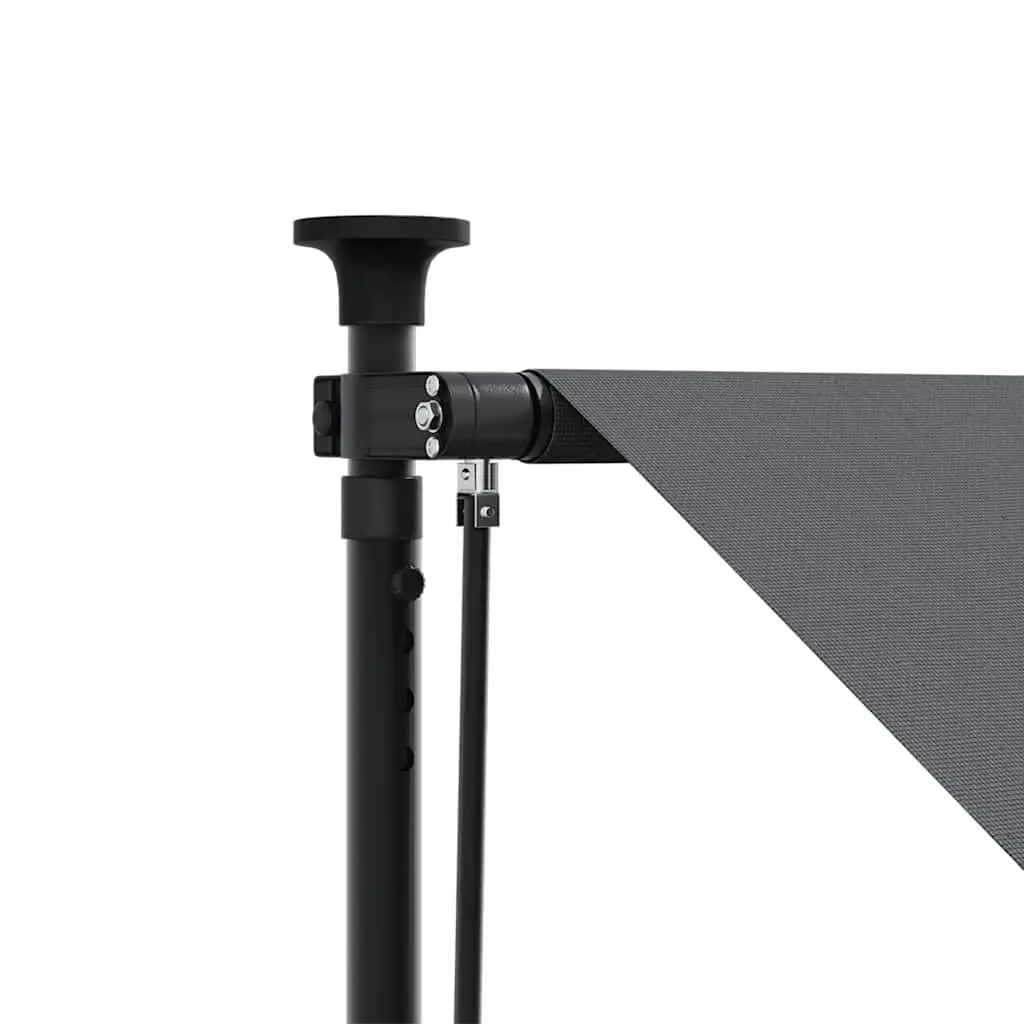 Retractable Awning Patio Shade 300x150cm Anthracite Steel Frame Crank Handle