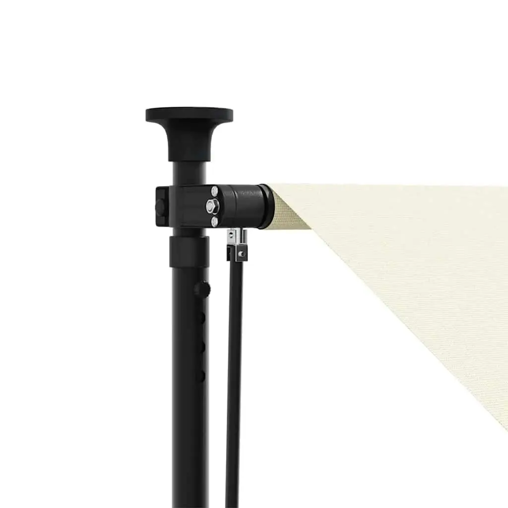 Retractable Awning Shade 200x115 cm Cream Steel Frame